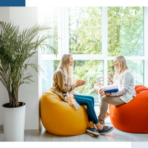 A woman having a therapy session