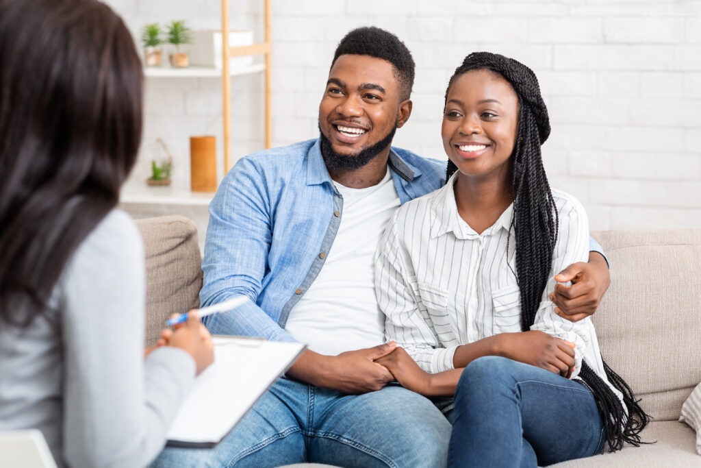 A couple having a therapy